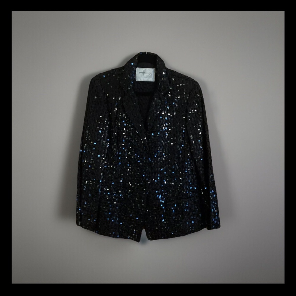 Vintage Rock N Roll Aimee Sequin Jacket Large L
